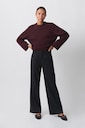 Wide Leg Suit Trousers in 